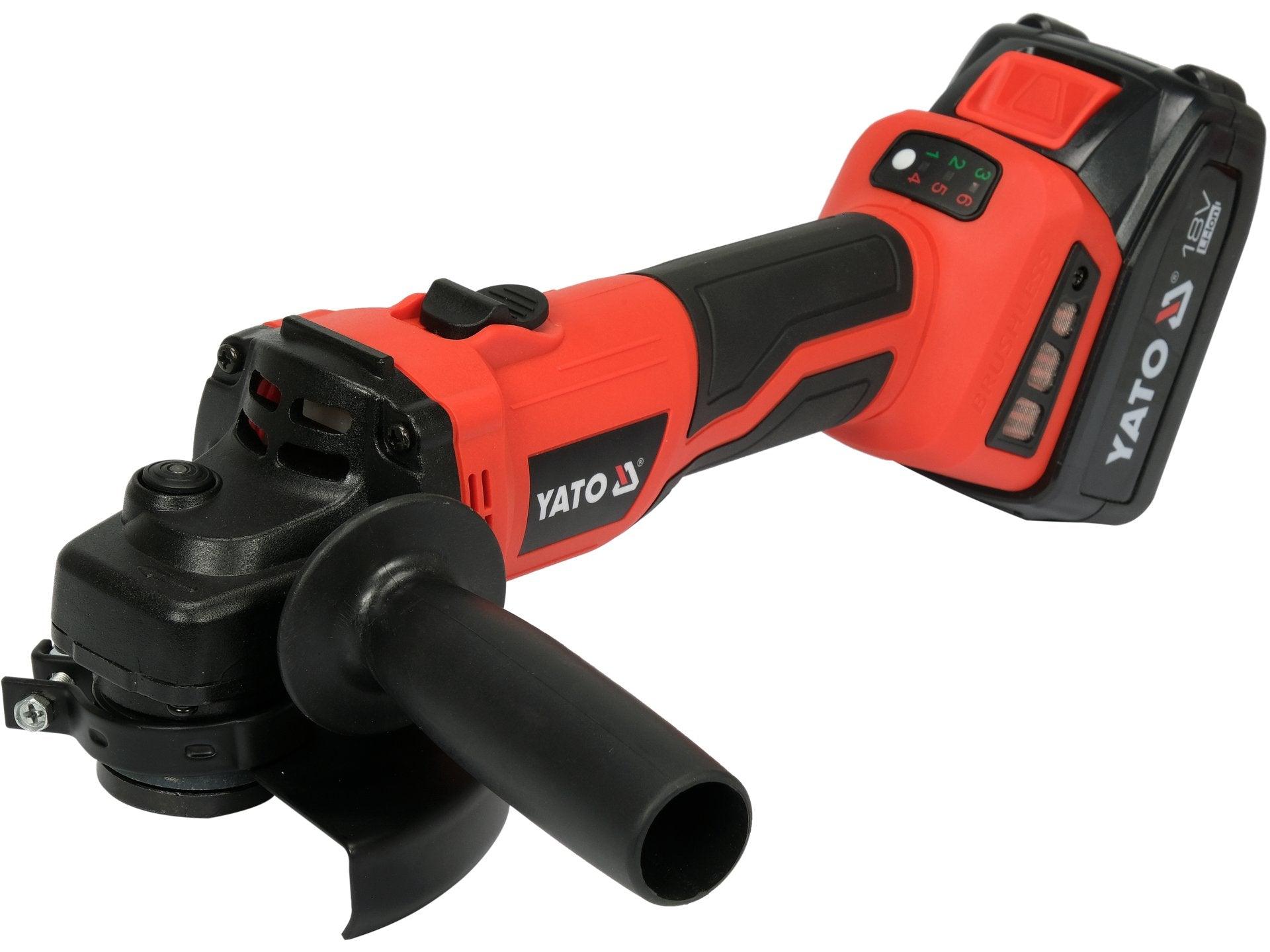 POLIZOR UNGHIULAR 18V, 125MM, 1X4AH, VITEZĂ REGLABILĂ YATO YT-828294