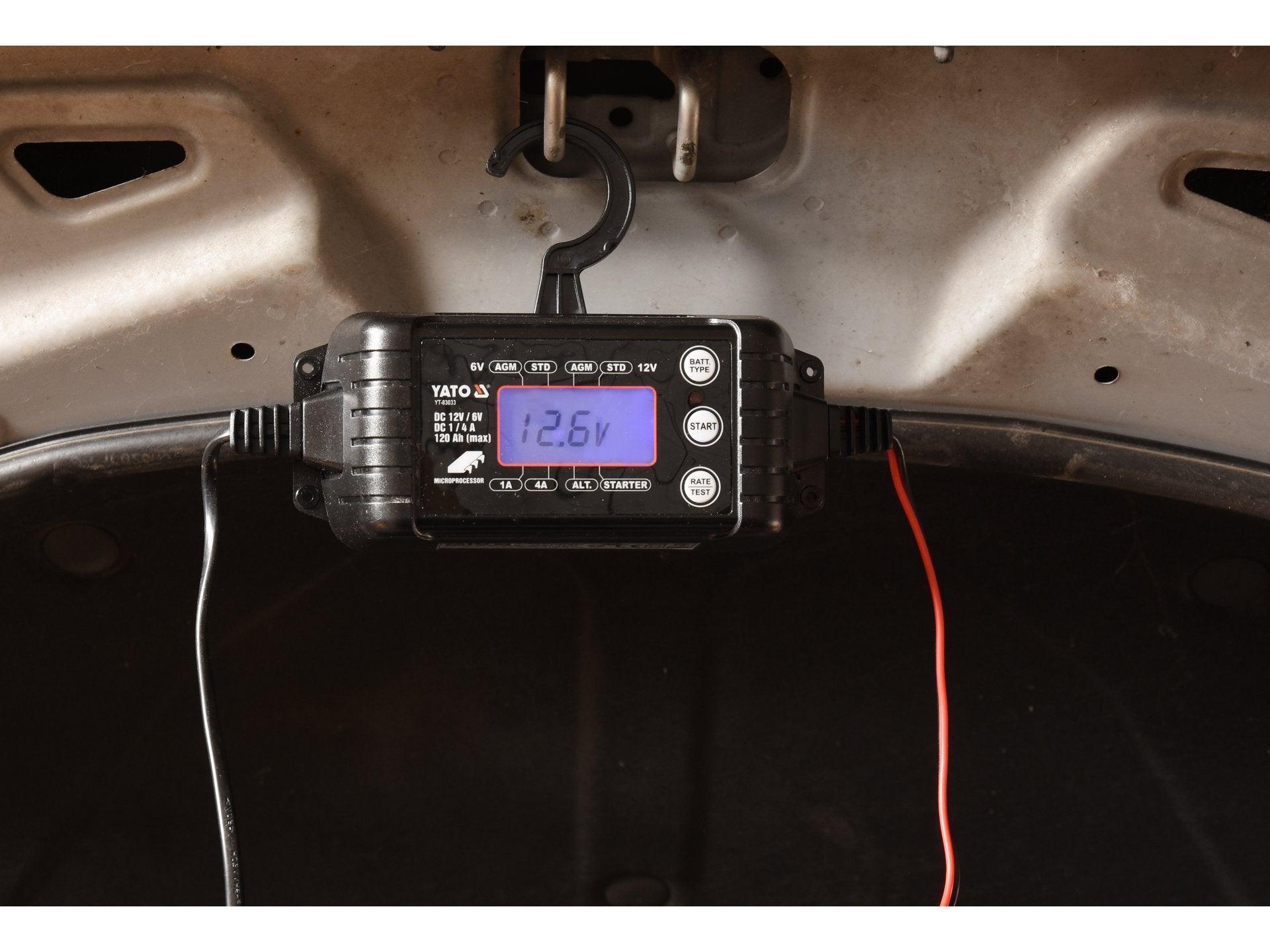 REDRESOR DIGITAL, 6/12V, 1/4''A, 120AH MAX YATO YT-83033