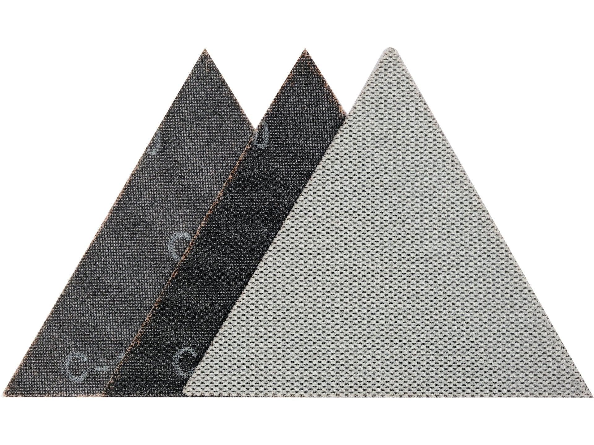 PLASA ABRAZIVĂ TRIUNGHIULARĂ CU VELCRO, 28CM, 3BUC P180 YATO YT-846153