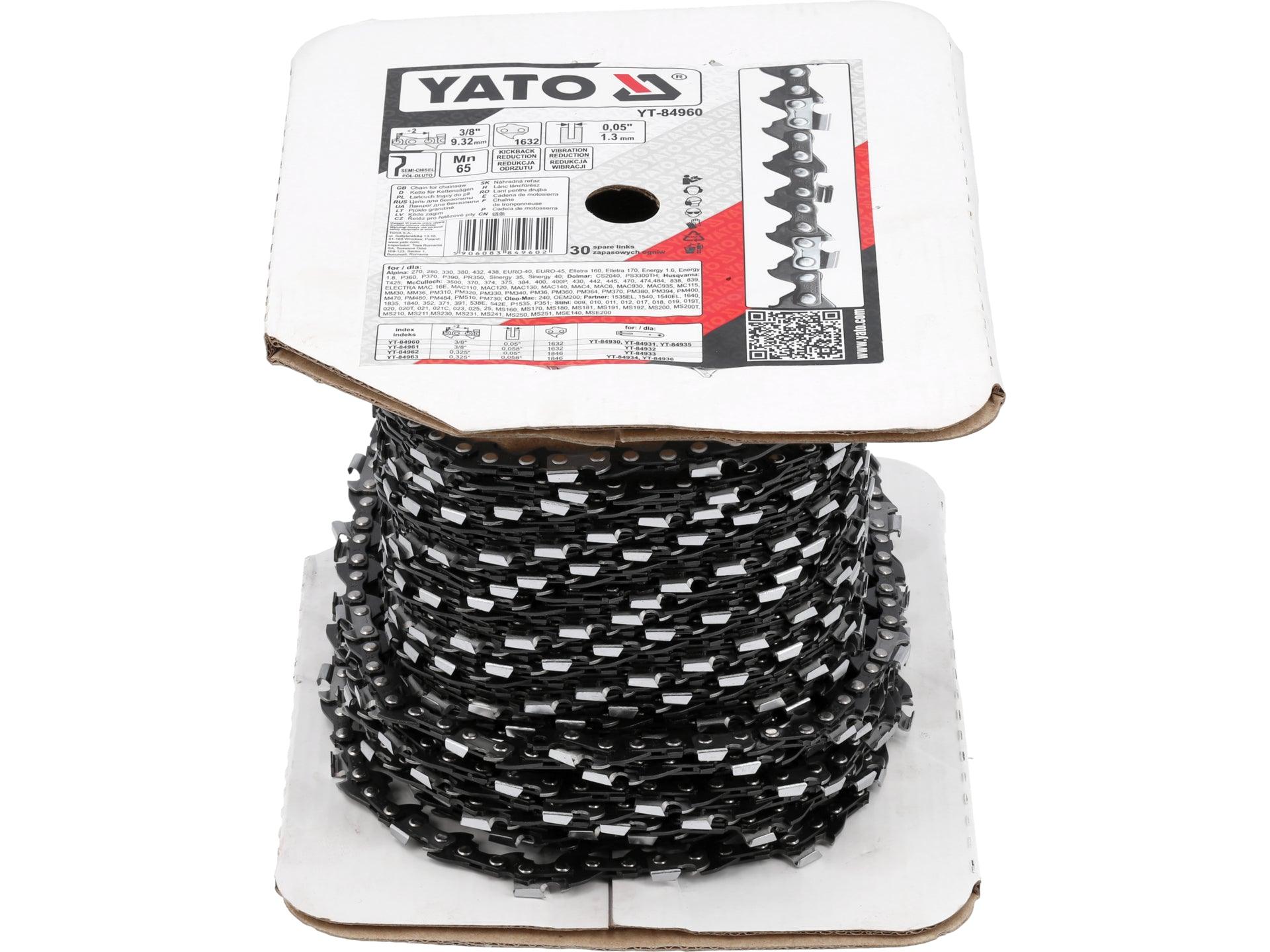 LANȚ PENTRU DRUJBĂ, 1632 DINȚI,3/8'',1,3MM YATO YT-84960