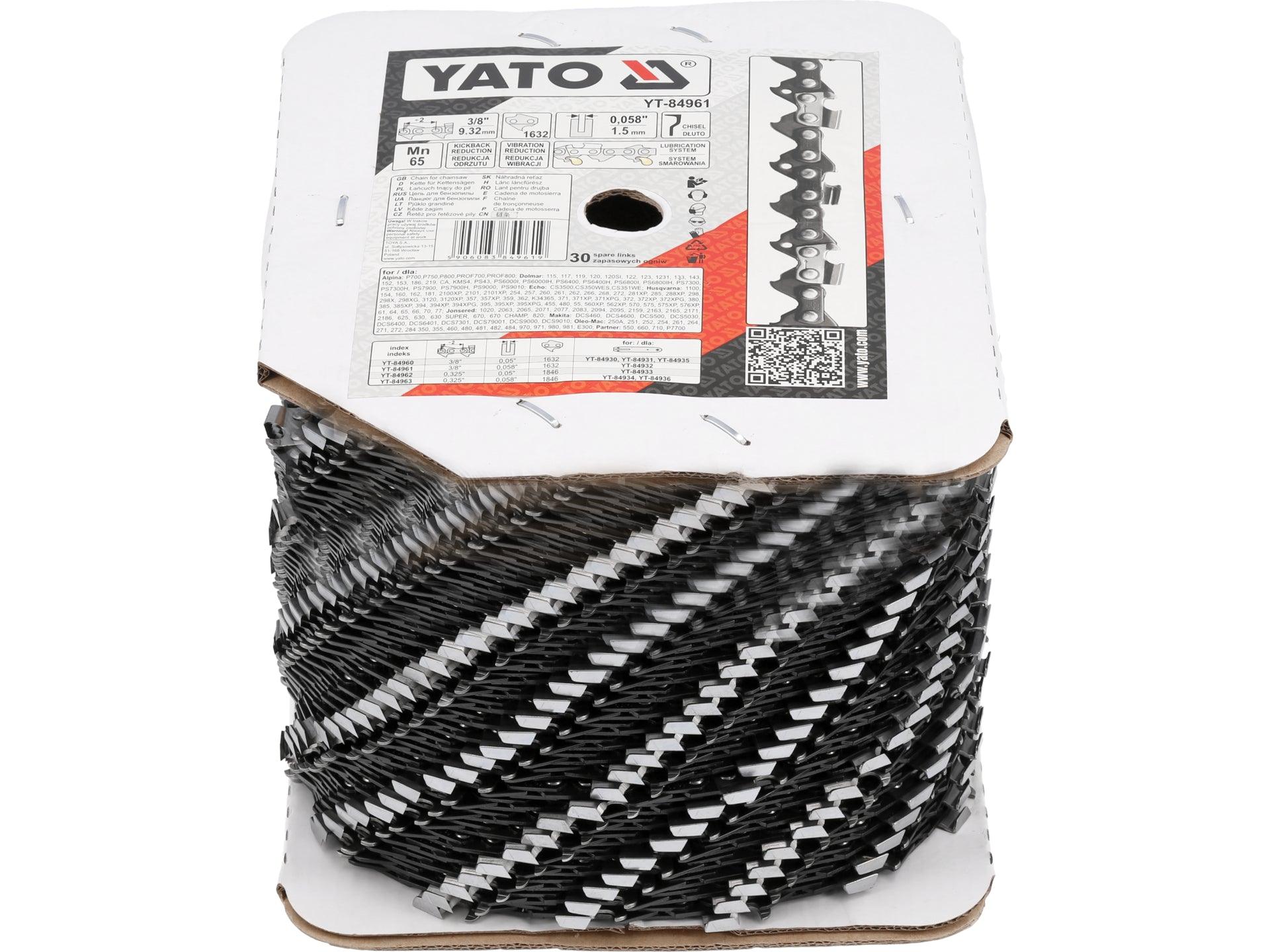 LANȚ PENTRU DRUJBĂ, 1632 DINȚI,3/8'',1,5MM YATO YT-84961