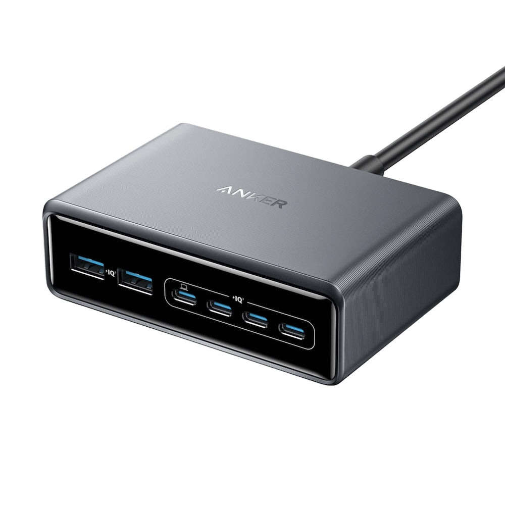 Cumpara Adaptor priza Anker Prime 200W 4x USB-C Fast Charge 2X USB-A GaN USB-C PD Negru de la Mesterul Minune