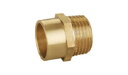 Adaptor pentru teava din cupru, material alama, filet exterior, 18 mm x 1/2