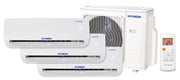 Pachet 3 camere, Aer conditionat multi-split Hyundai M, 2 x 9000 BTU + 18000 BTU, Inverter, kit Wi-Fi inclus, 2 x HSAFAU-09HRDN + HSAFCU-18HRFN + H3OE-27HFN8-Q