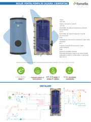 Boiler pentru pompa de caldura cu 2 serpentine marite FORNELLO SOL HP