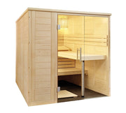 Cabina sauna din lemn masiv ALASKA Large 206x206x204 cm