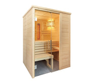 Cabina sauna MIXTA din lemn masiv Alaska Mini Infra+