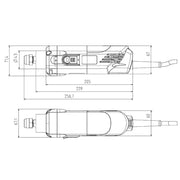 AMB (Kress) 06082112, Motor pentru frezare 800FME-Q, 10000 - 29000 rpm, 800W, + bucsa AMB 8mm