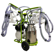 Aparat de muls oi, 6 posturi, 1 bidon 40L inox, pahare plastic, 480l/min, 1,1 kw