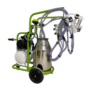 Aparat de muls oi, 4 posturi, 1 bidon 40l aluminiu, pahare plastic, 250l/min, 0,55kw