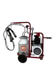 Aparat de muls vaci cu tanc vacuum, 1post , 1bidon 40l aluminiu, pahare inox, 250l/min, 0.55kw