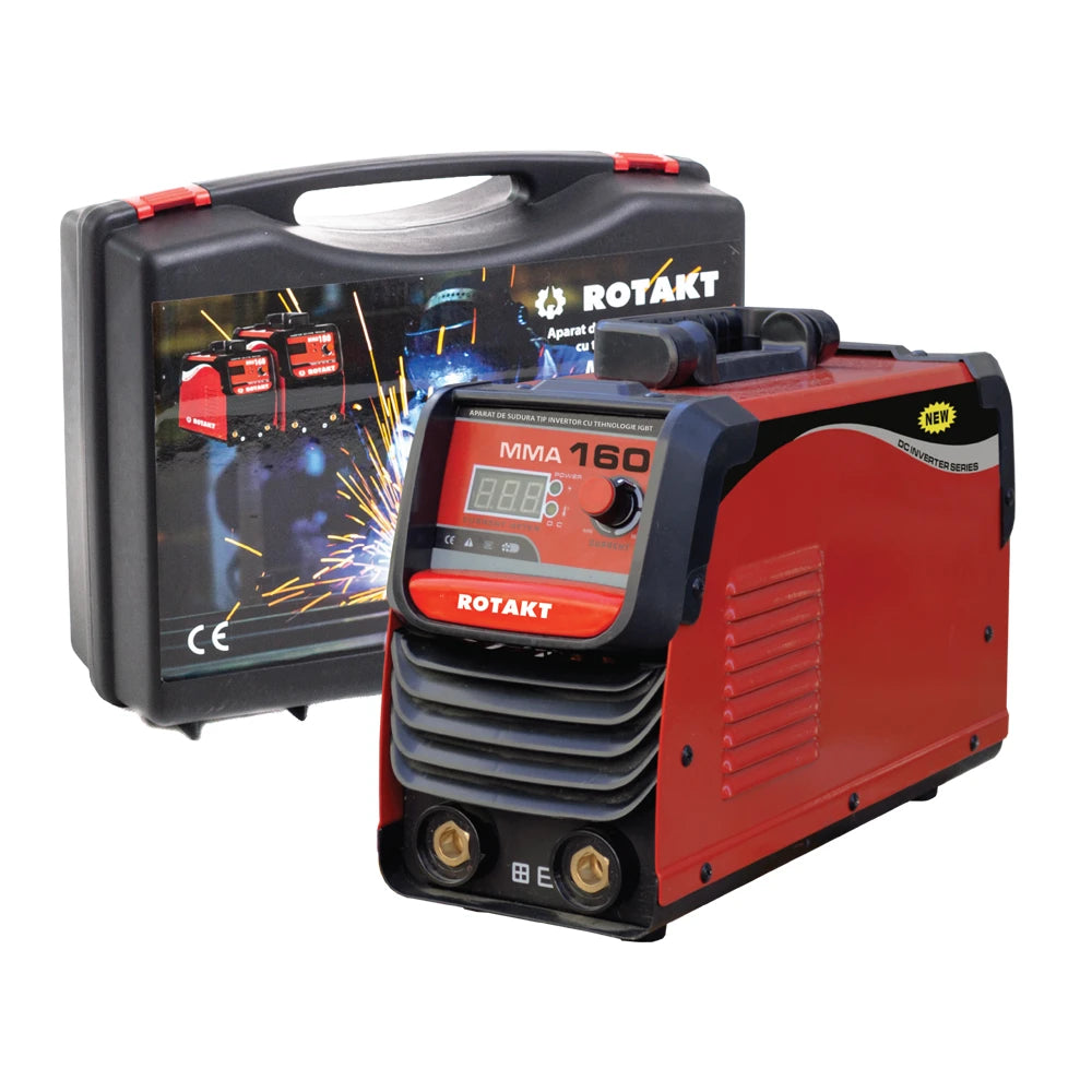 Cumpara Aparat de tip invertor pentru sudura MMA, ROTAKT MMA 160 cu valiza de la Mesterul Minune