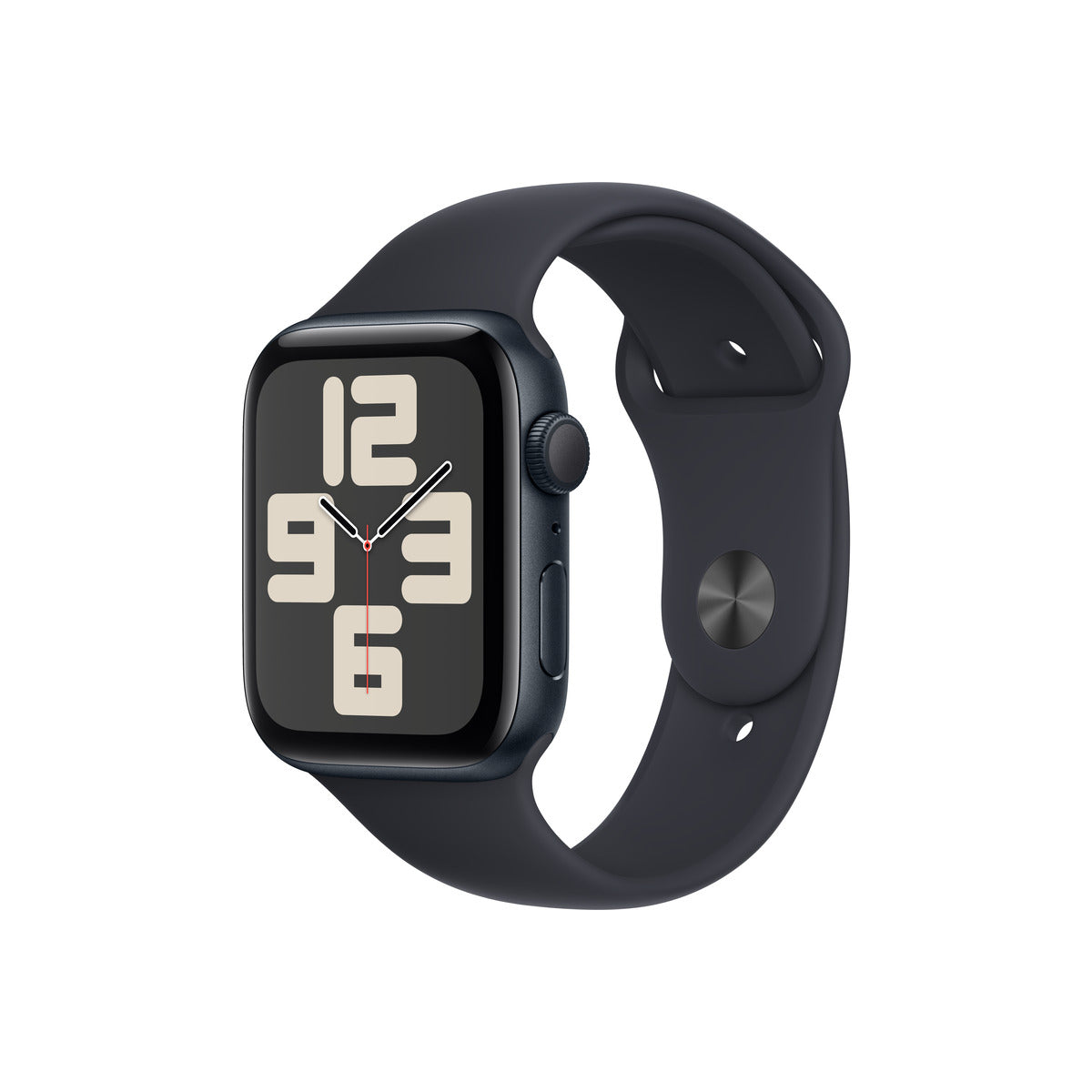 Cumpara Resigilat: Apple Watch SE GPS, 44mm Midnight Aluminium Case, Midnight Sport Band - S/M de la Mesterul Minune