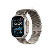 Cumpara Curea Apple pentru Apple Watch 49mm Milanese Loop, Natural Titanium Milanese Loop, Large de la Mesterul Minune