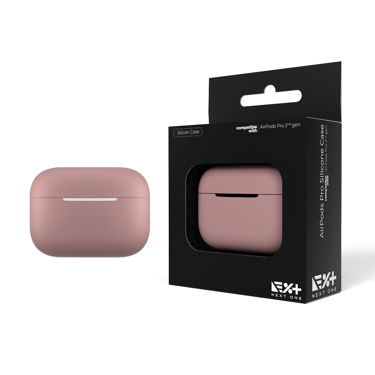 Cumpara Husa de protectie NEXT ONE pentru AirPods Pro (gen.2), Silicon, Roz de la Mesterul Minune