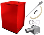 Pachet transformare cazanele pe lemne, din combustibil solid in cazan pe peleti cu ARZATOR PELETI FORNELLO B-HOME 34 KW CU SNEC B-MAX si BUNCAR 500 LITRI
