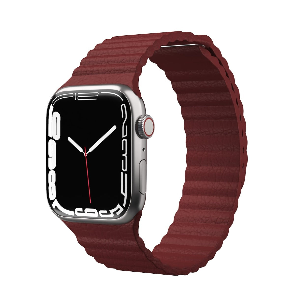 Cumpara Curea NEXT ONE Leather Loop pentru Apple Watch 42-44mm, Claret de la Mesterul Minune