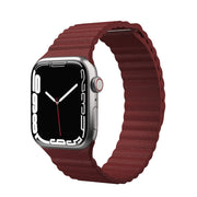 Cumpara Curea NEXT ONE Leather Loop pentru Apple Watch 42-44mm, Claret de la Mesterul Minune