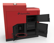 Centrala Fornello Eco Energy mixt 25 kW pe lemne si peleti, echipata