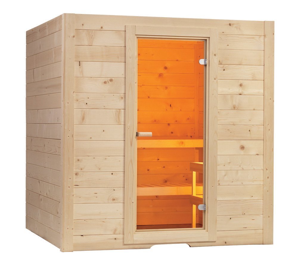 Cabina sauna din lemn masiv Basic Massive Medium 194,5x156x204 cm