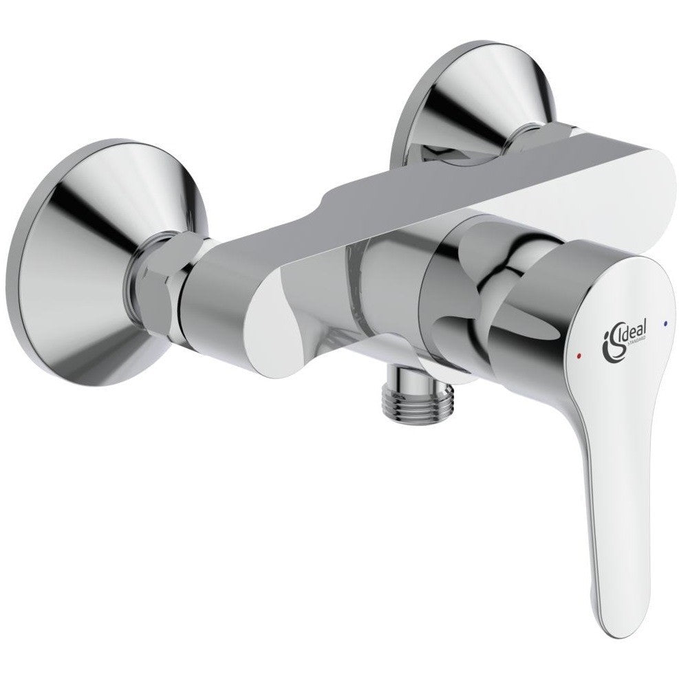 Baterie dus Ideal Standard Alpha, monocomanda, montaj pe perete
