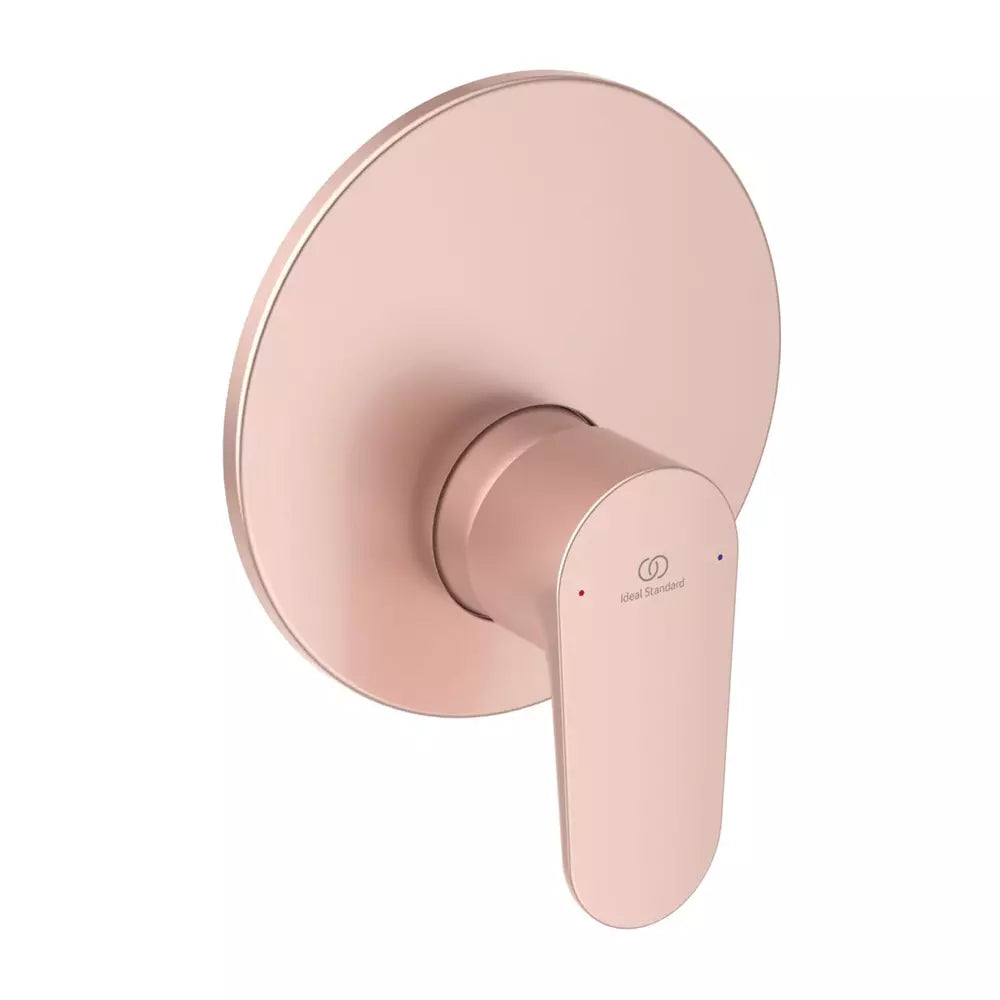 Baterie dus incastrata Ideal Standard Cerafine O rose mat cu corp