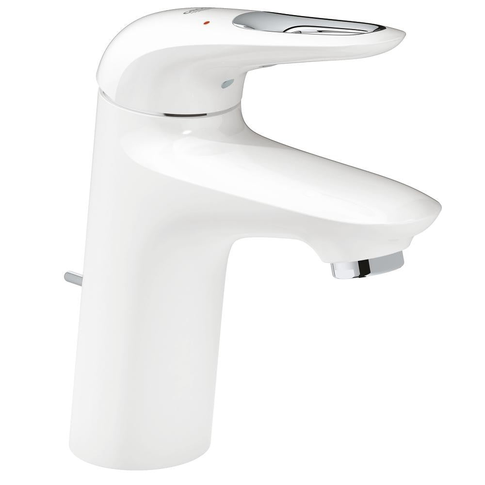 Baterie lavoar alba Grohe Eurostyle, cu limitator debit si ventil