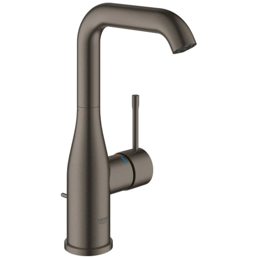 Baterie lavoar antracit mat Grohe Essence, L cu ventil pop-up