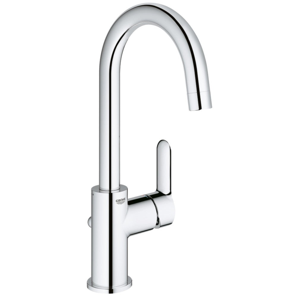 Baterie lavoar Grohe Bauedge cu pipa pivotanta si ventil pop-up, marime L