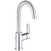 Baterie lavoar Grohe Bauedge cu pipa pivotanta si ventil pop-up, marime L