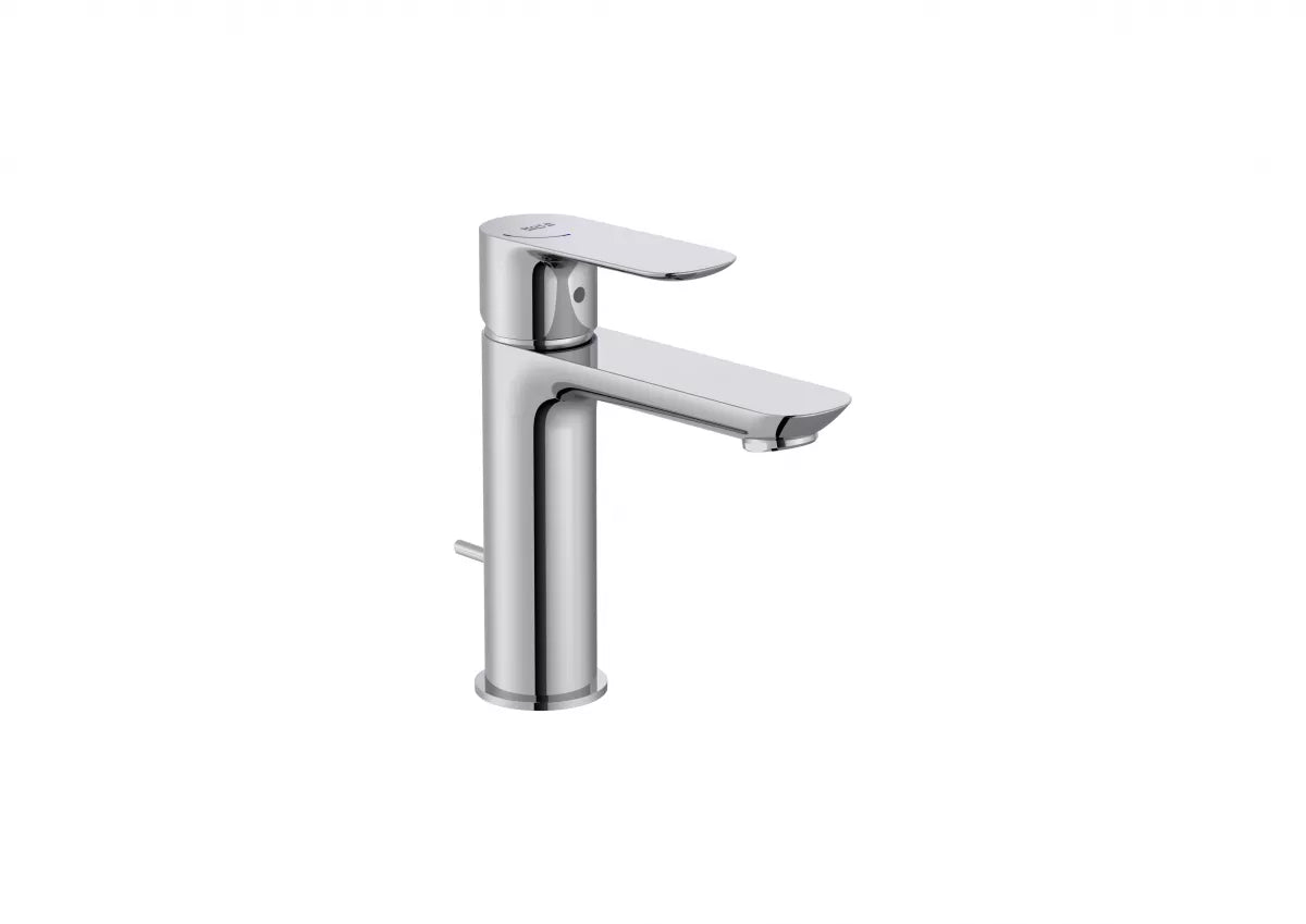 Baterie lavoar Roca Cala, M, 161 mm, pornire rece, ventil, crom, A5A306EC00