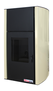 Termosemineu pe peleti Fornello Fiama Confort 30 kW, cu pompa, vas