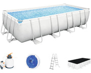 Piscina supraterana 549 cm x 274 cm x 122 cm cod 56466 cu sistem de filtrare cu nisip