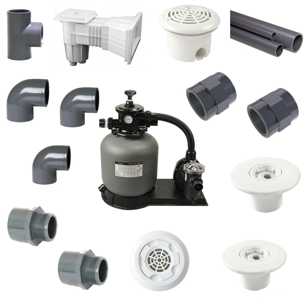 Kit (kituri) filtrare piscine beton volum maxim 55 mc
