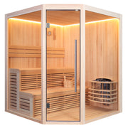 Sauna finlandeza Nordic Repose Corner 180x180x210cm