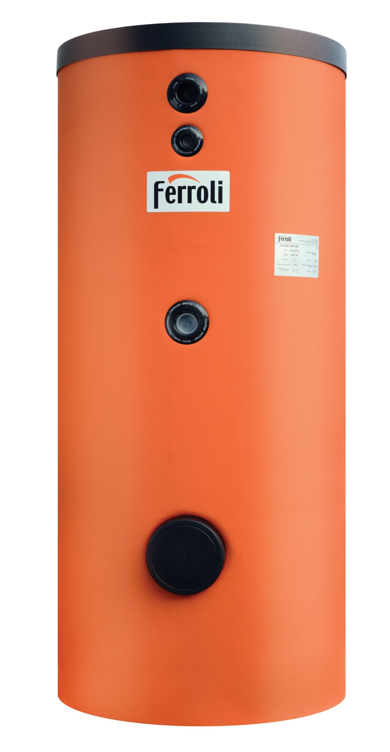 Boiler cu 2 serpentine Ferroli ECOUNIT 750-2WB, 750 litrI