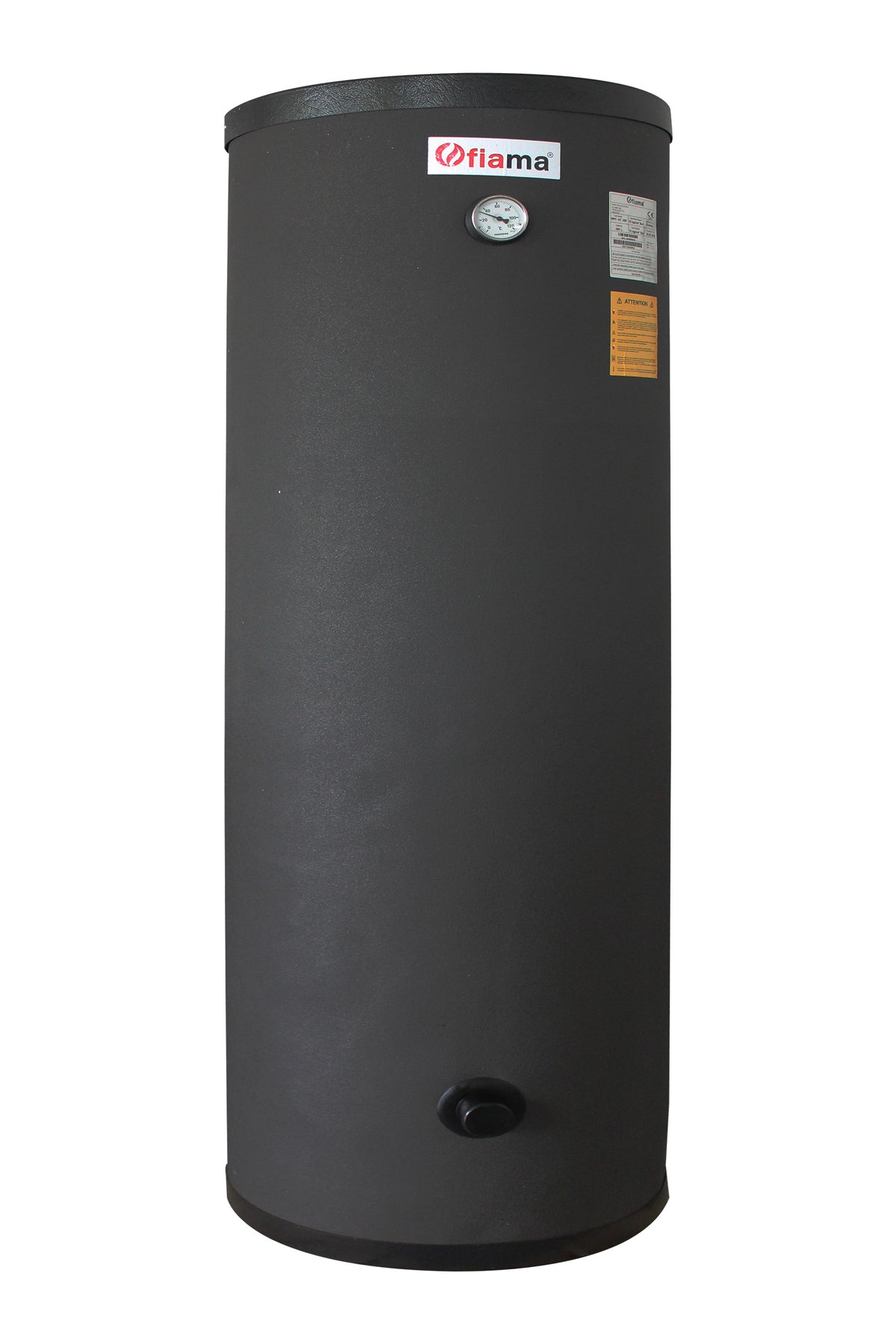Boiler cu 2 serpentine FIAMA WPC HT 300 LT 2S, pentru centrala termica si solar, montaj pe sol, izolatie termica, manta de protectie, serpentine bivalent