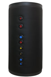 Boiler cu 2 serpentine FORNELLO SOL 750 LT 2S, pentru centrala termica si solar, montaj pe sol, izolatie termica, manta de protectie , flansa de vizitare