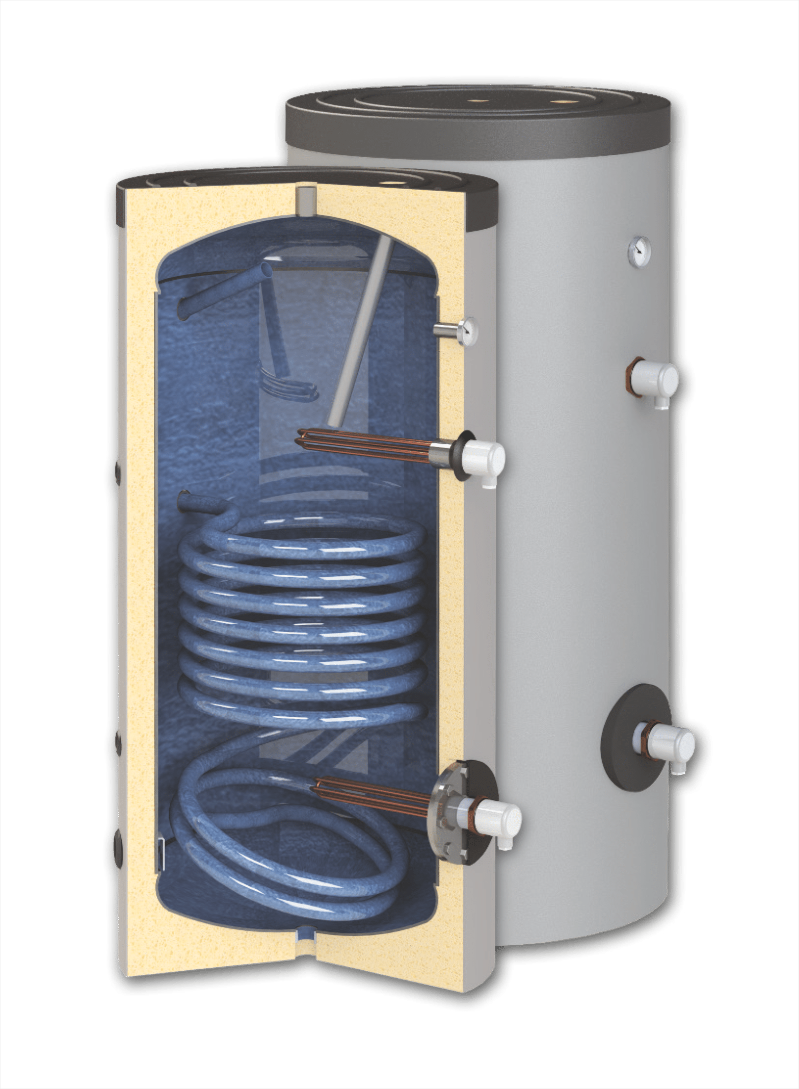 Boiler cu o serpentina Sunsystem SN 150 litri | Mesterul Minune