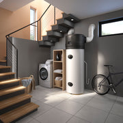 Boiler cu pompa de caldura cu serpentina Tesy AquaThermica Pro HPWH 4.11 FS 200 U01 S, pentru apa calda menajera, clasa energetica A+, 200 litri
