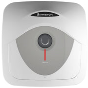 Pachet Boiler electric Ariston Andris RS 15 EU, 15 l, 1200 W, Led iluminat, Protectie electrica IPX1, Montare deasupra chiuvetei, Reglaj extern de temperatura, supapa siguranta si kit de montaj inclus