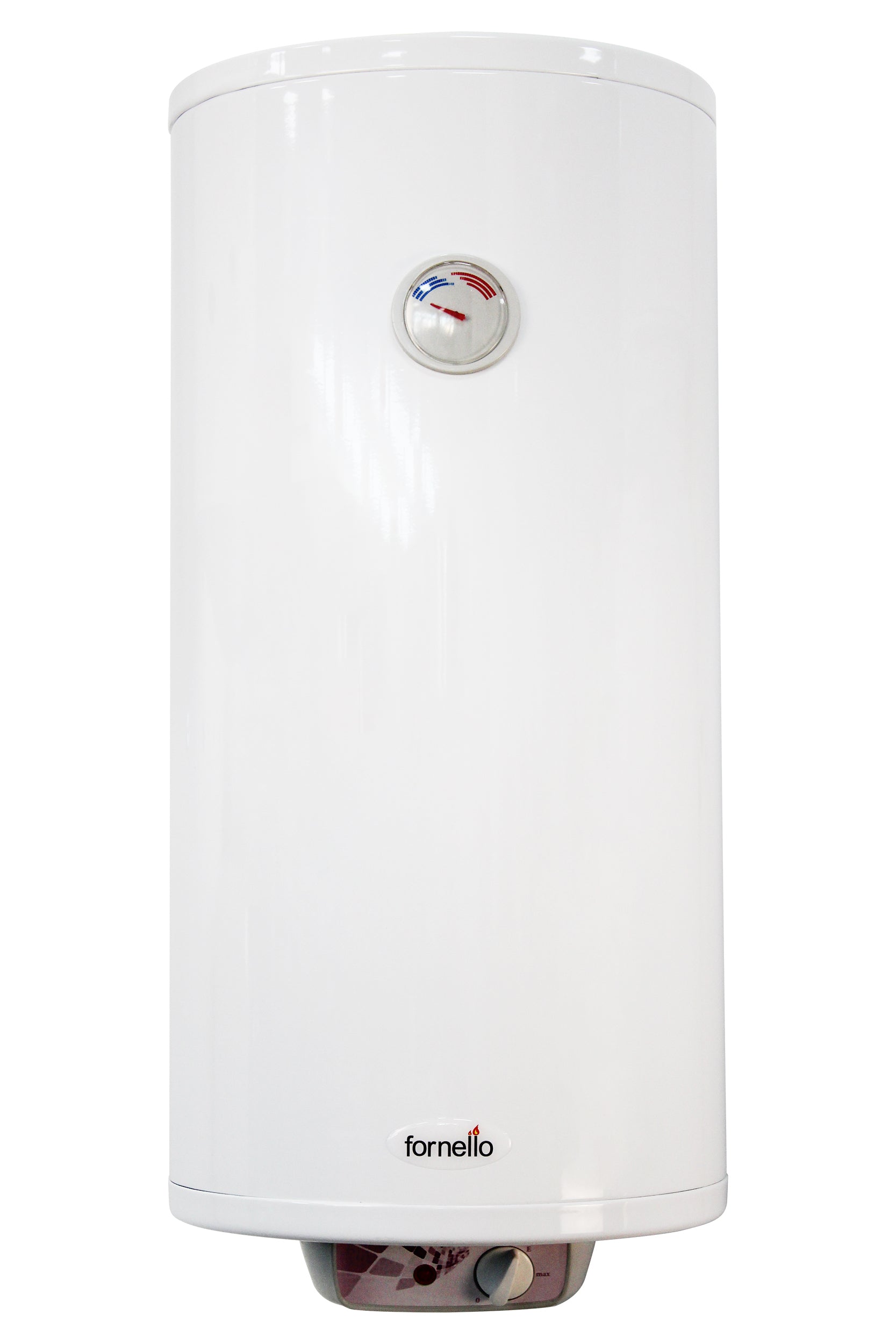 Boiler electric Fornello Titanium Plus 50 litri SLIM, 2000 watt, reglaj extern al temperaturii, emailat cu titan, supapa de siguranta