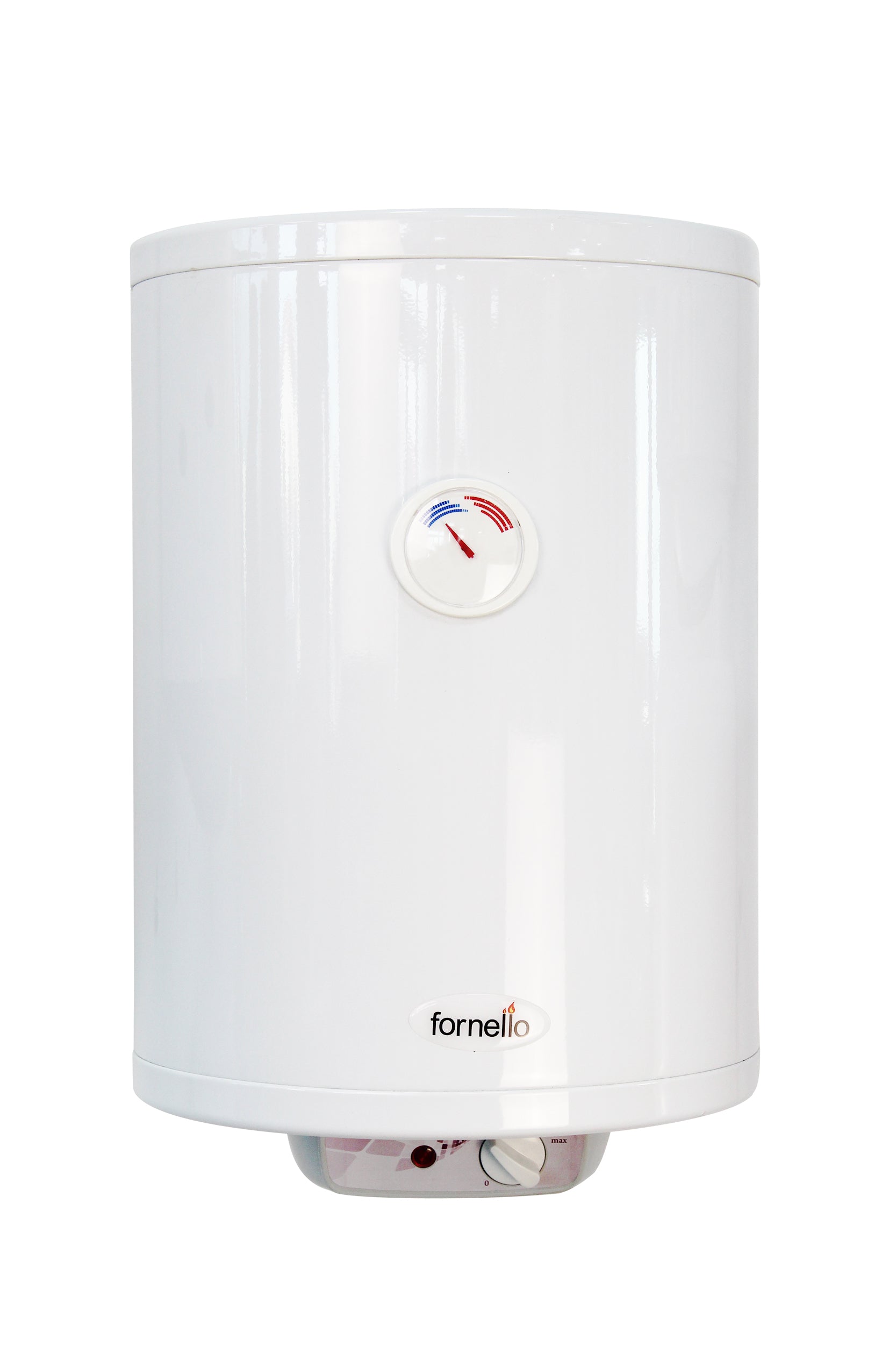 Boiler electric Fornello Titanium Plus SLIM 30 litri, 1500 watt, reglaj extern al temperaturii, emailat cu titan, diametru 360 mm, supapa de siguranta