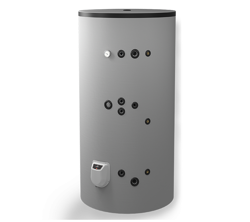 Boiler solar cu 2 serpentine si rezistenta electrica ELDOM FV10010FS2