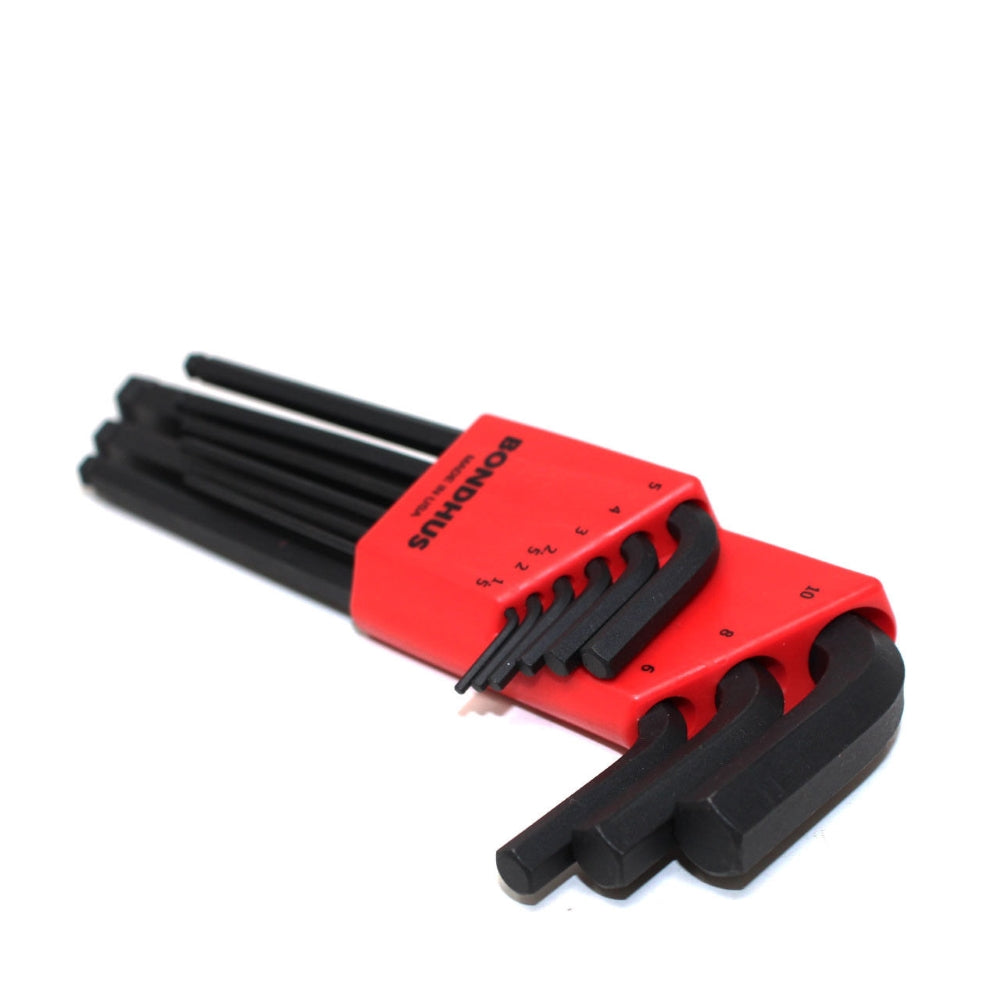 Bondhus 10999, Set 9 chei L HEX BLX9M, lungi, cap cu bila, ProGuard finish HEX 1.5-10mm