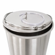 Butoi inox 200 L, capac cu colier și garnitură, robinet cadou