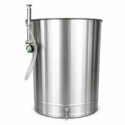 Butoi (cisterna) INOX cu capac flotant 200 L si camera din silicon, cadou robinet din INOX