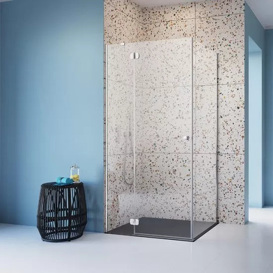 Cabina de dus rectangulara cu usa pivotanta, deschidere usa stanga si