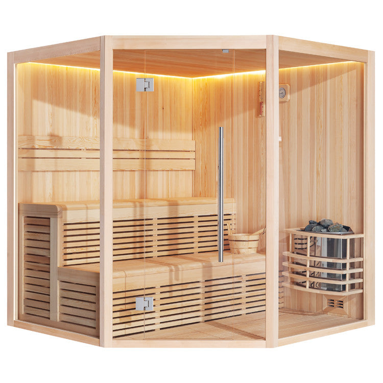 Sauna finlandeza Nordic Repose Corner 200x200x210cm