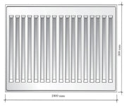 Calorifer otel Ferroli GR F 22K, 300 x 1800 mm, accesorii incluse